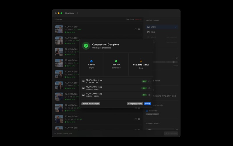 Tiny Dude – Image Compressor screenshot