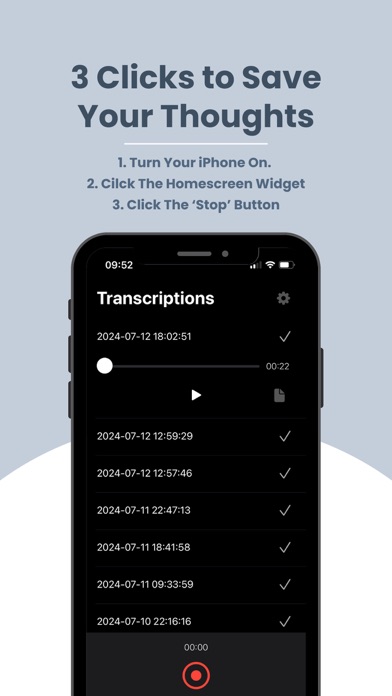 Screenshot #3 pour Whoice Widget - Transcriptions