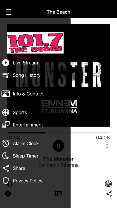 101.7 The Beach iPhone screenshot 2 - Entertainment app