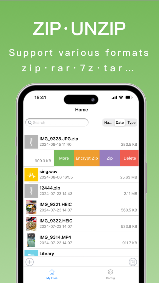 #1. Zip Plus-dzip unzip rar 7z tar (iOS) 来自: 农 葛