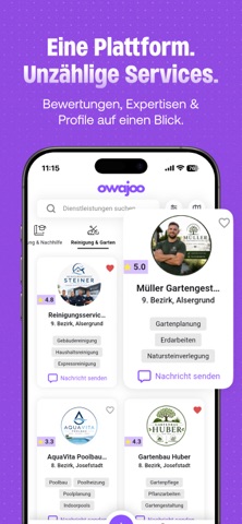 owajoo: Services iPhone screenshot