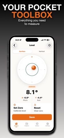 Pro Toolbox Measure & Build iPhone screenshot