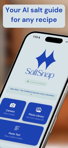 SaltSnap: Recipe Seasoning screenshot