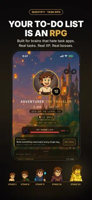 Questify - Task RPG screenshot 1