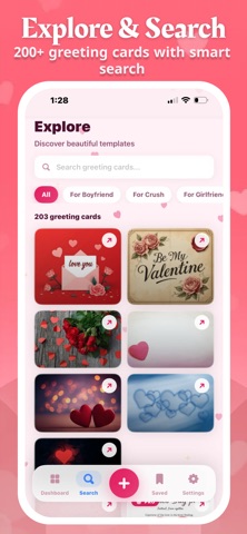 Valentine’s Wishes & Greetings iPhone screenshot