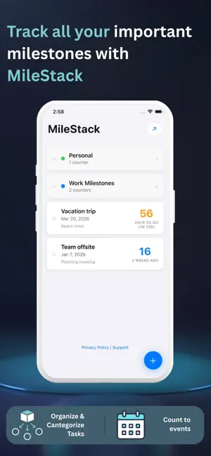MileStack: Timeline Countdown screenshot 2