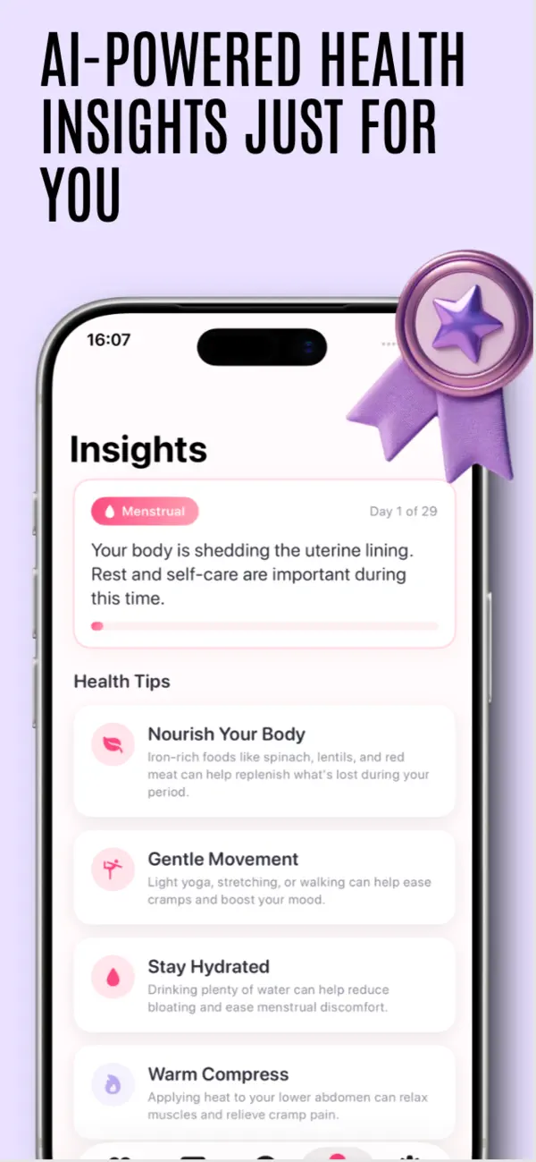 Screenshot #1 pour AI Women’s Health Companion