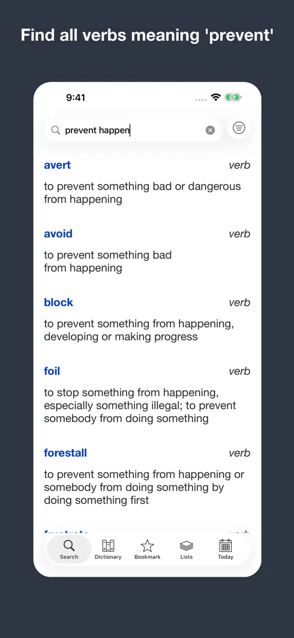 Screenshot #2 pour English Meaning Dictionary