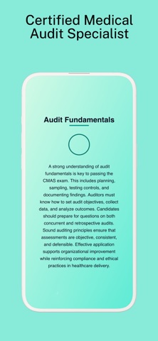 CMAS: Medical Audit Mastery screenshot