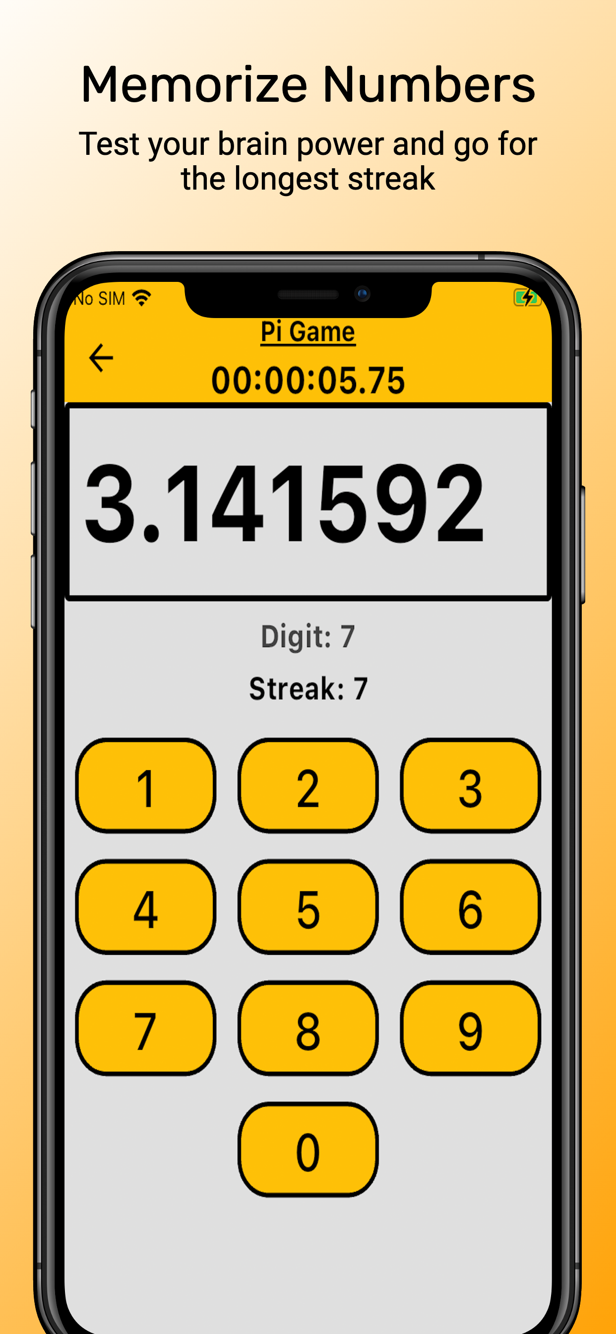 Pi Try Number Game
