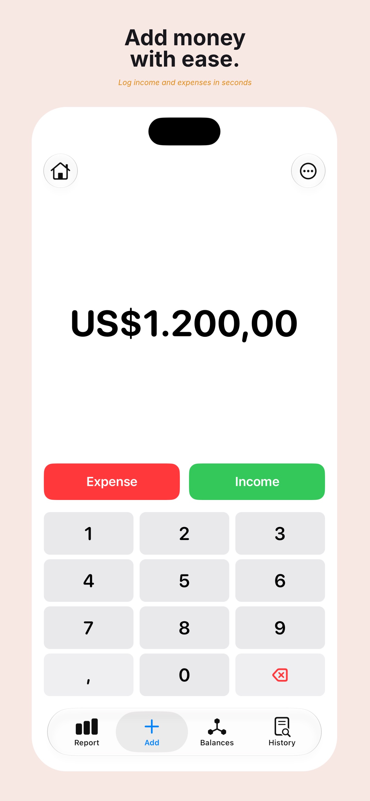 Screenshot 1 of PoBi: Expense tracking