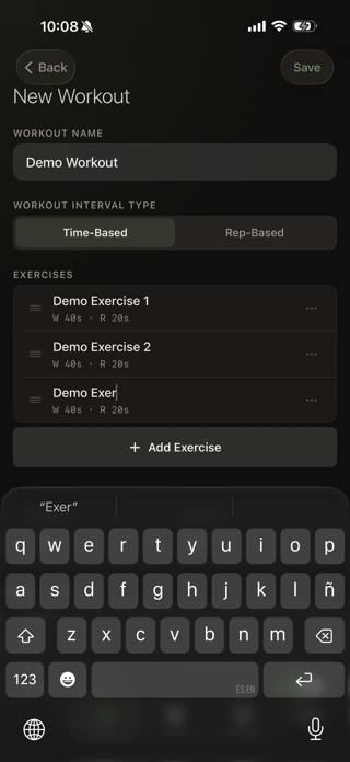 Kettlebell Interval Timer Screenshot 2 of 8
