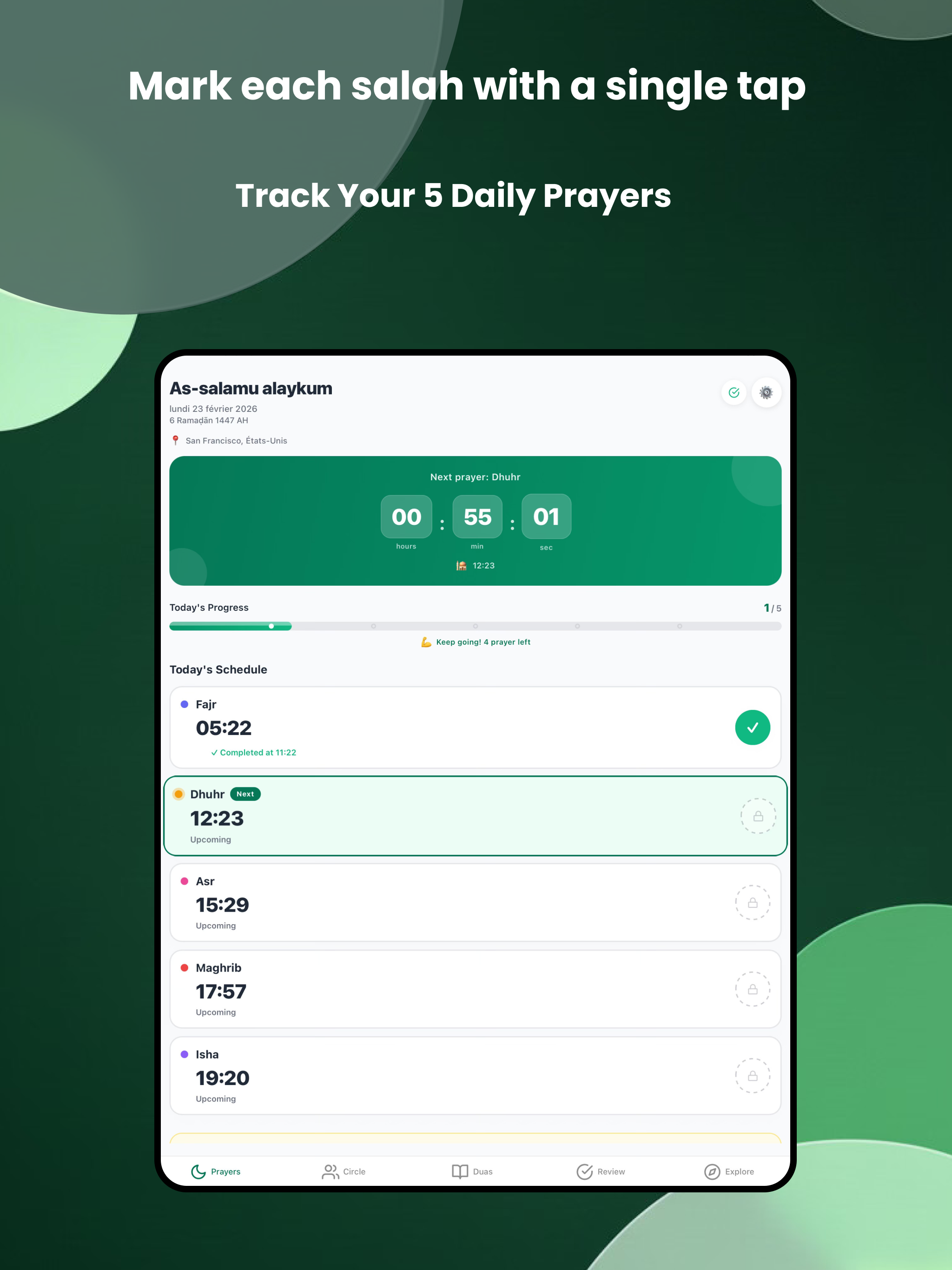 Salat Lock : Prayer Focus