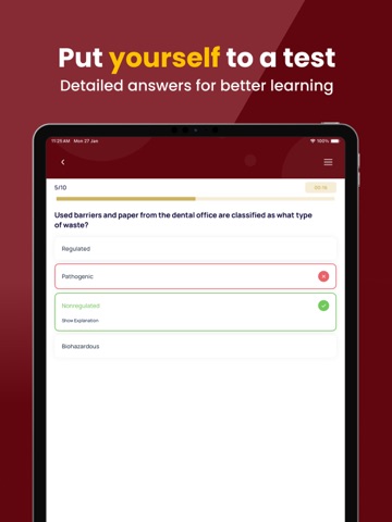CDA DANB Practice Test & Exam iPad screenshot