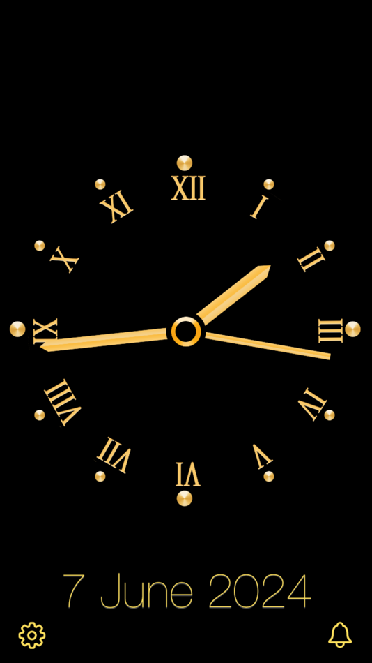#9. Gold Luxury Clock (iOS) 由: Nitrio