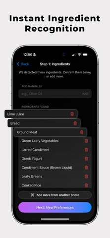Simmer AI – Recipe Generator iPhone screenshot