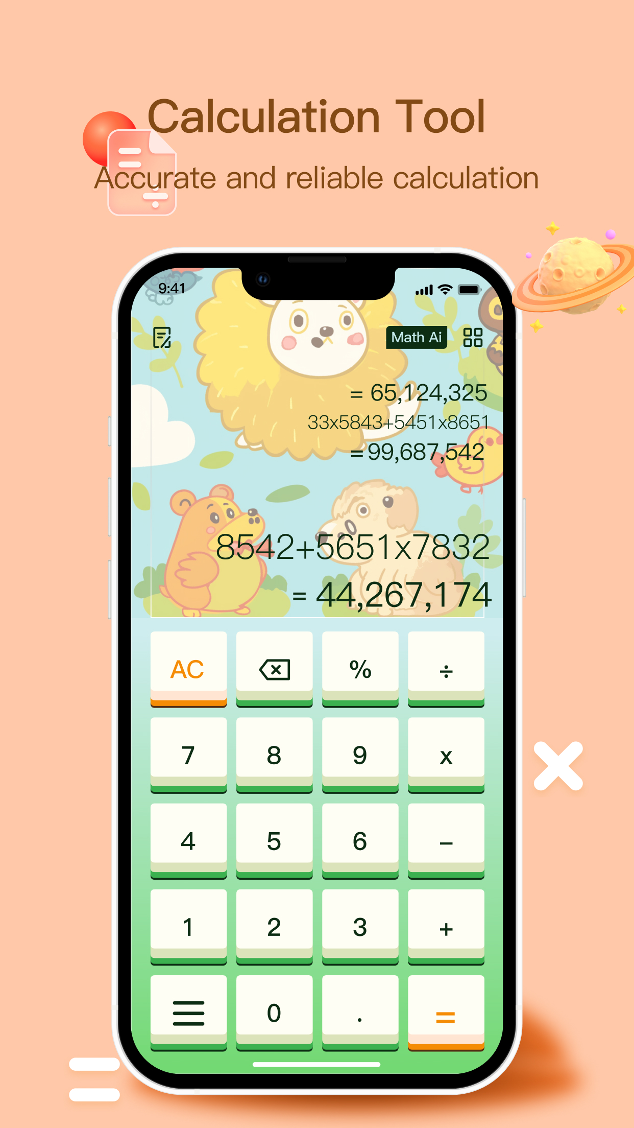 Cartoon Calculator-smart&cute