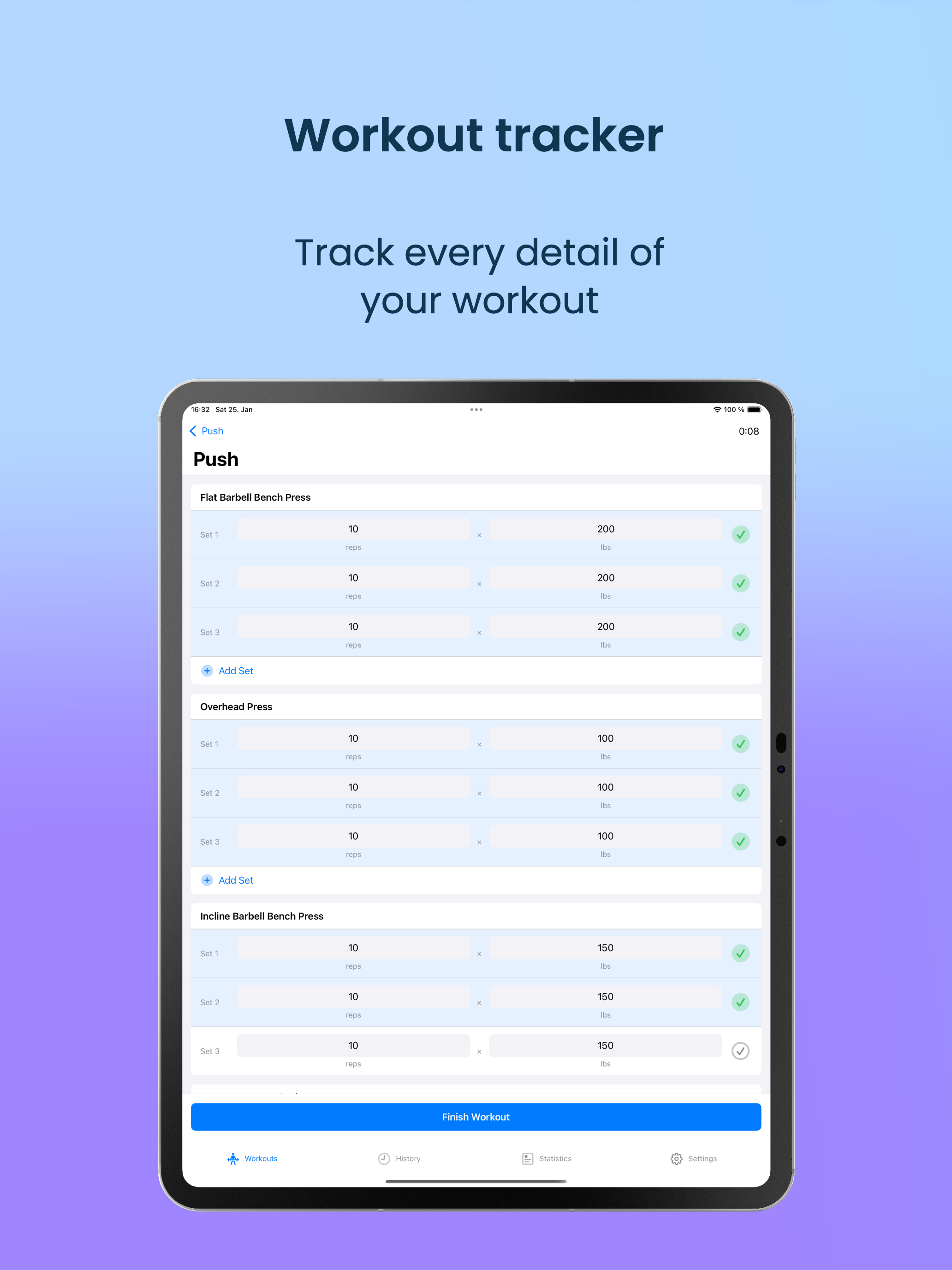 Gym Workout Tracker IronInsigh screenshot 6