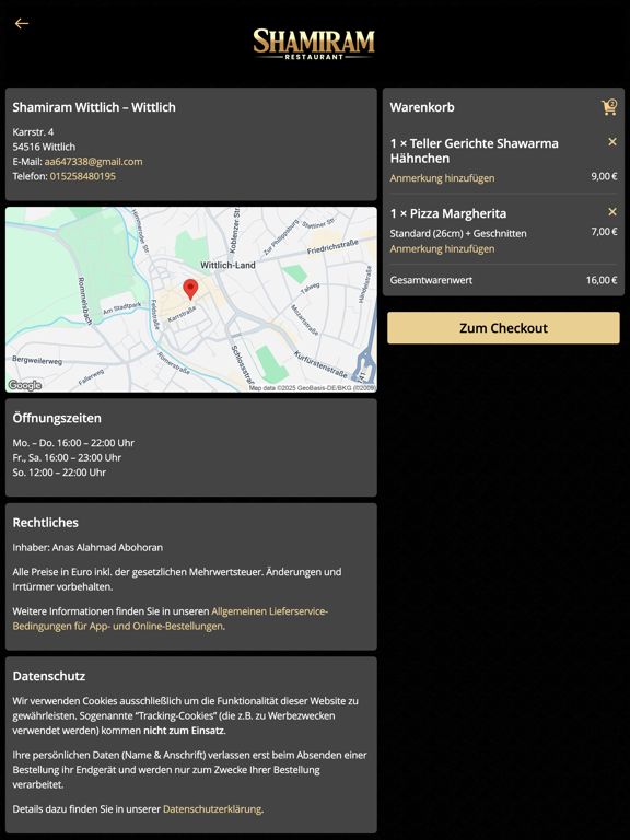 Shamiram Wittlich iPad screenshot