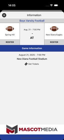 Spring Hill Panther Athletics iPhone screenshot