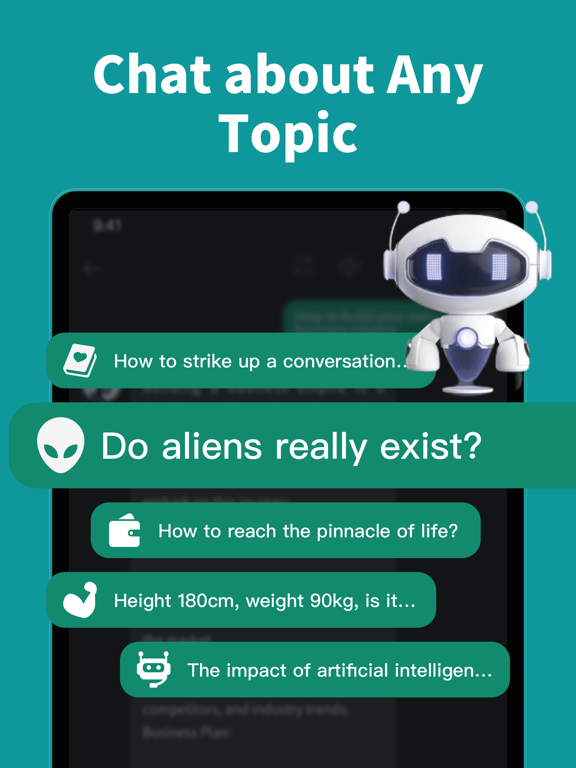 Chatbot -Ask AI Chat Assistant iPad screenshot 5 - Productivity app