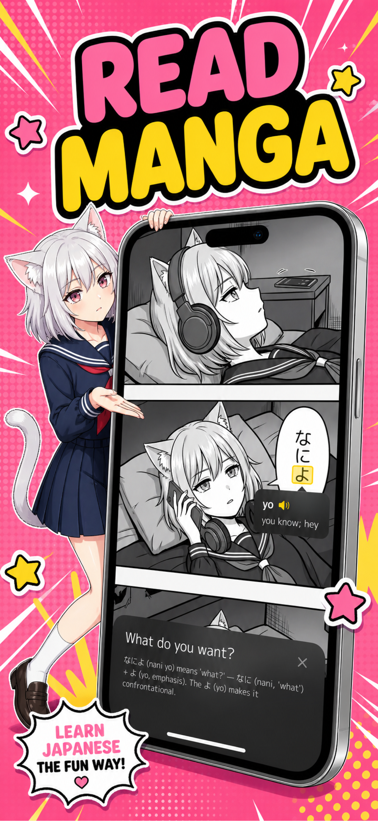 nekomimi: learn japanese