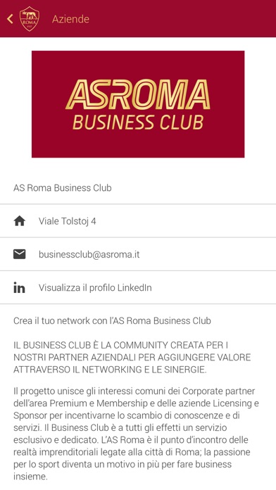 AS Roma Business Club Screenshot