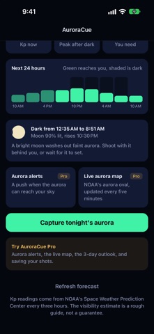 AuroraCue: Aurora Forecast Screenshot 4 of 5