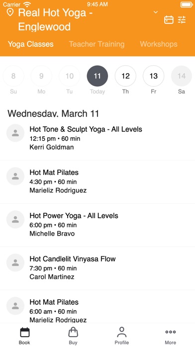 Real Hot Yoga screenshot