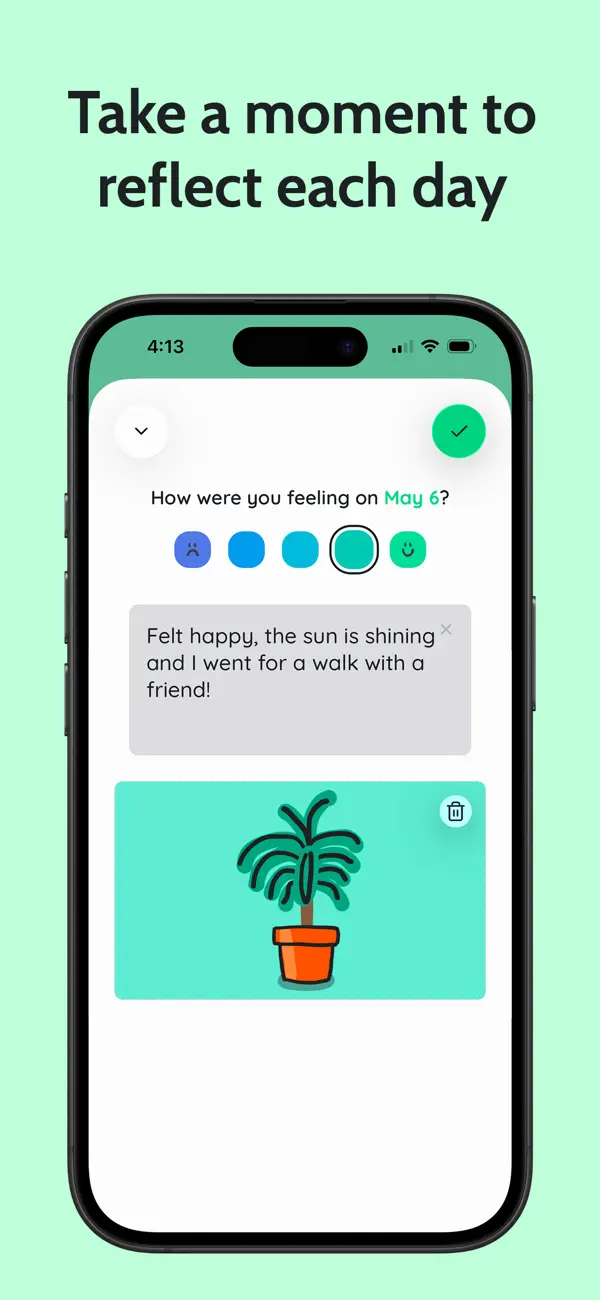 Screenshot #2 pour Grow: Creative Mood Journal
