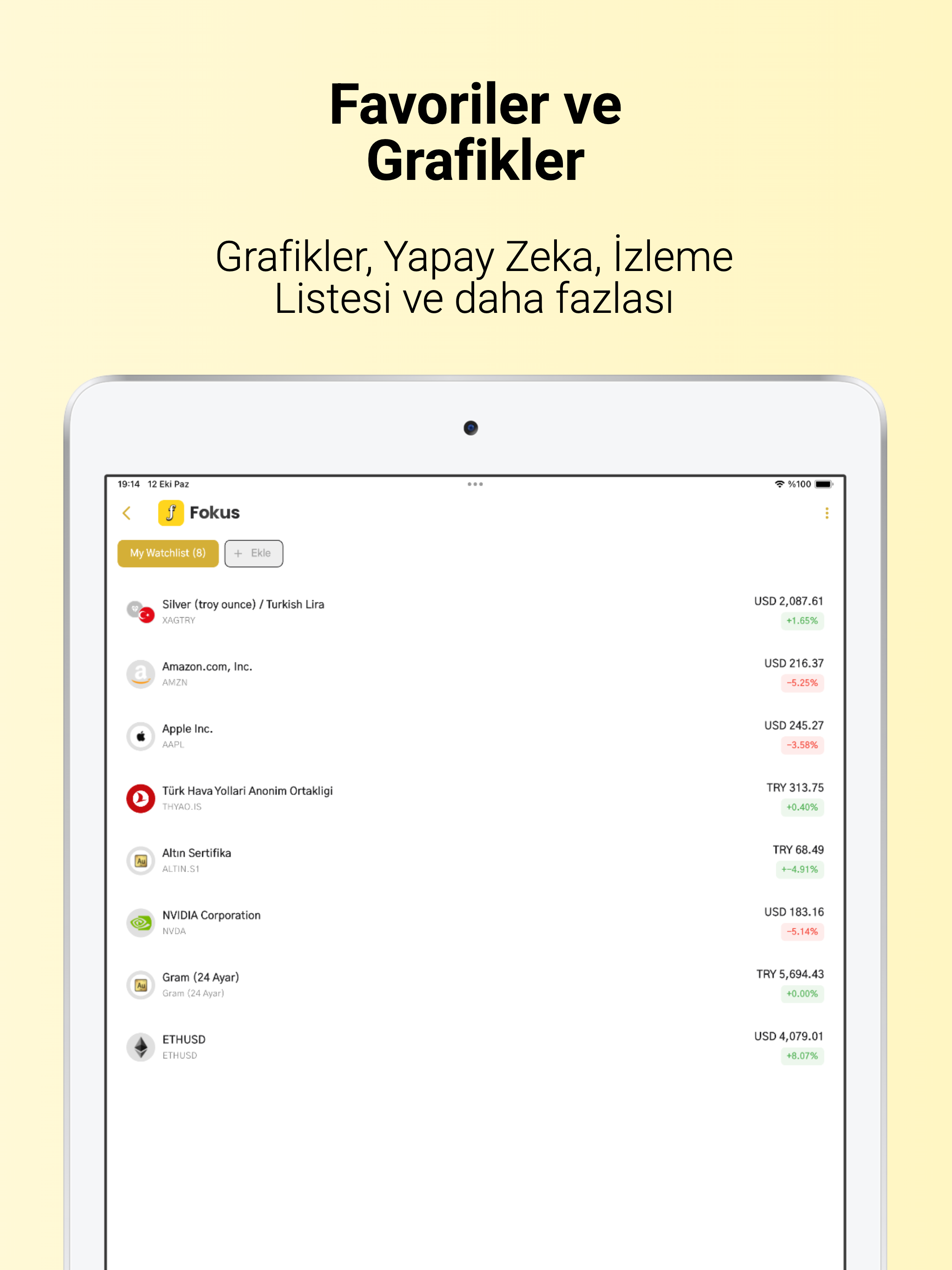 Portföy Takip : Fokus