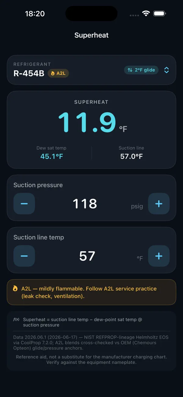 Screenshot #1 pour Saturon: A2L PT Chart
