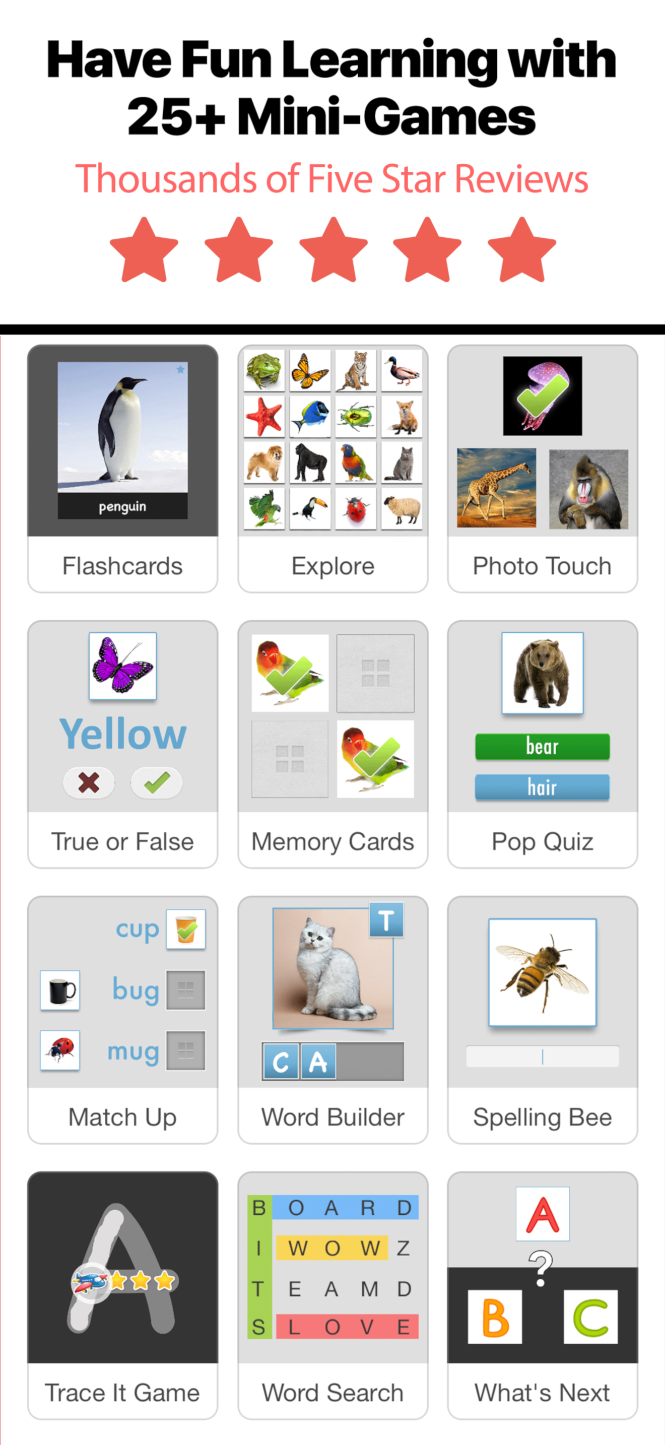 Bitsboard Flashcards & Games