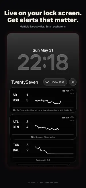 TwentySeven - Baseball Scores screenshot 2
