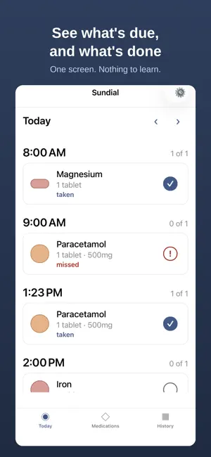 Medicine Tracker: Sundial screenshot 2