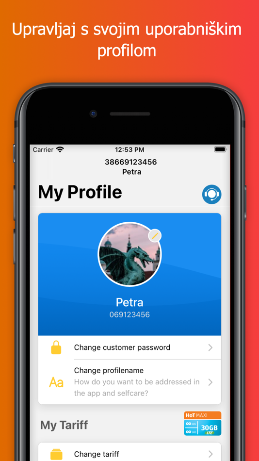 #8. Moj HoT (iOS) 由: HoT mobil, telekomunikacije in storitve d.o.o.