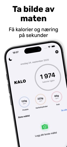 Kalo: Tell kalorier enkelt screenshot