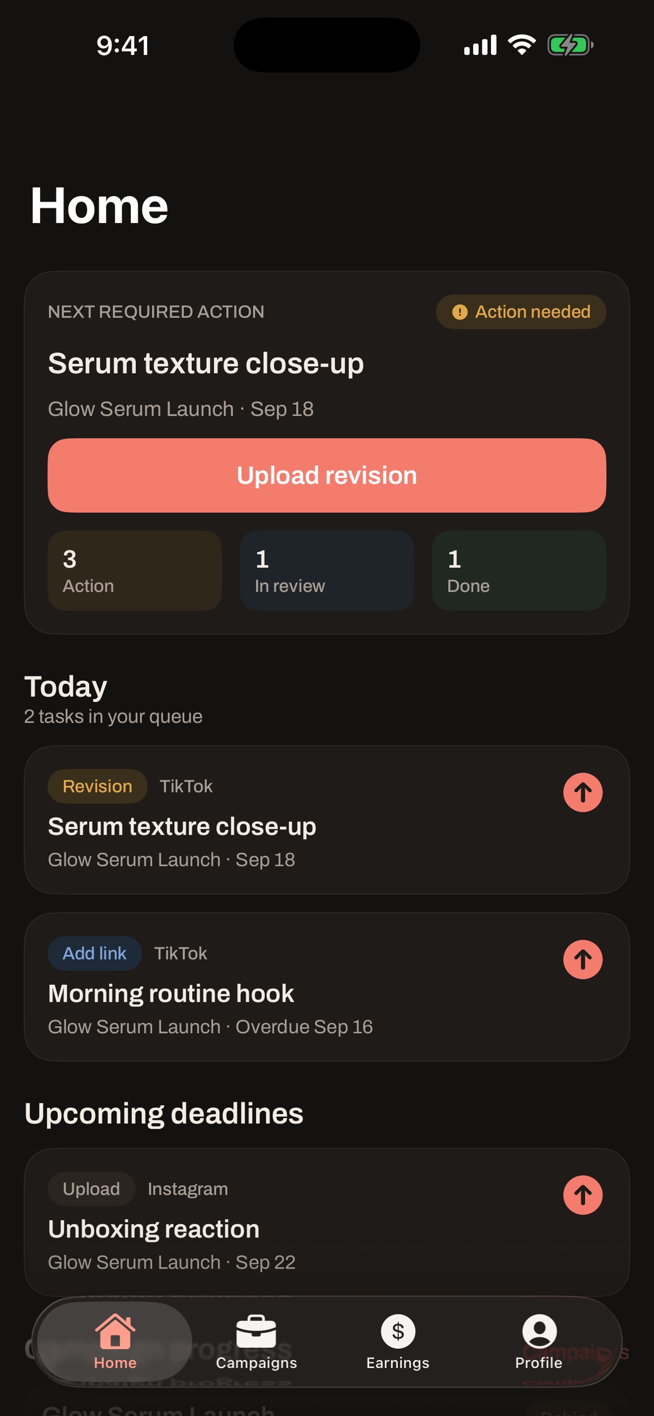 Screenshot 1 of AdworklyUGC