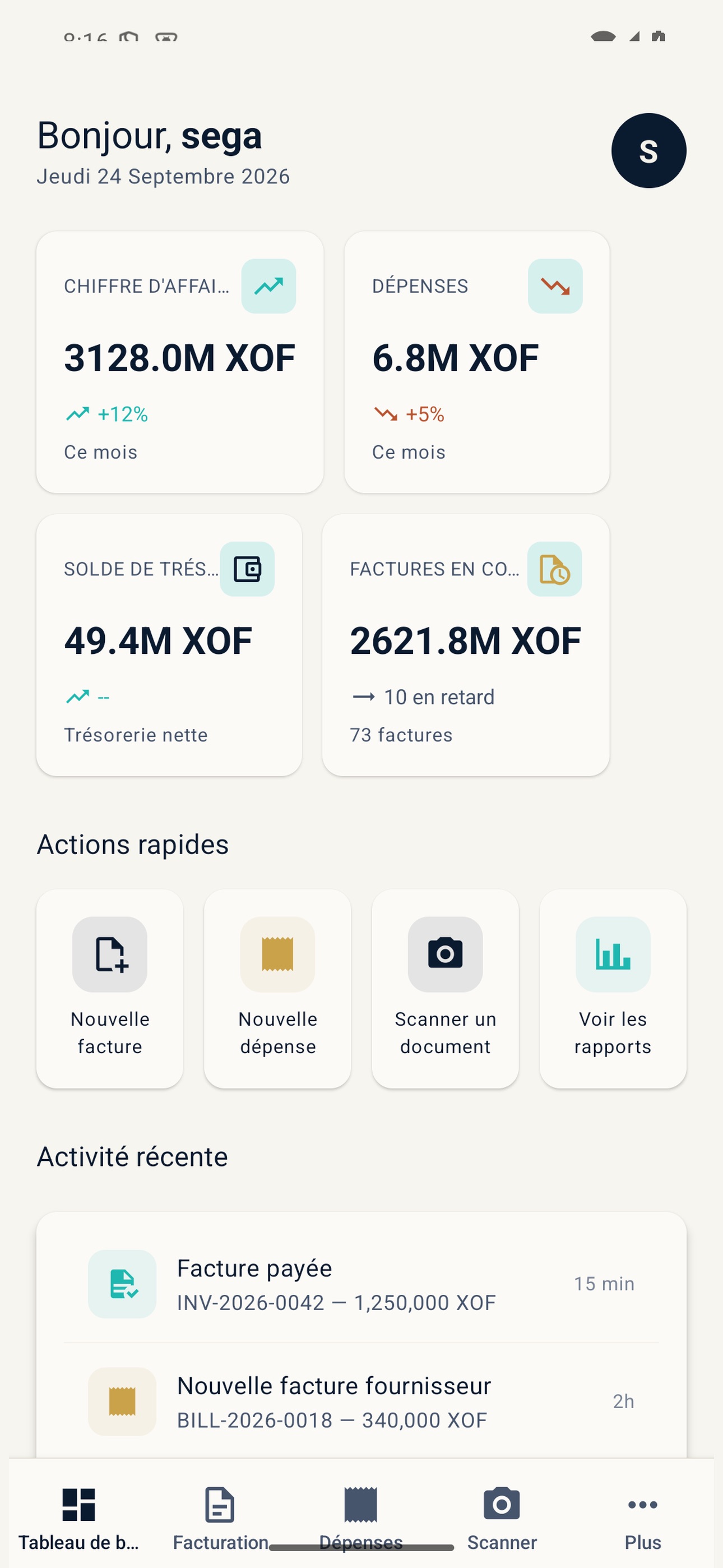 Screenshot 2 of Tauraco ERP