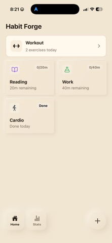 Easy Habits - Build Routines iPhone screenshot