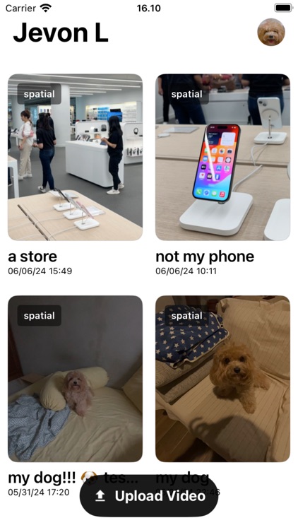 Realy, Upload Spatial Memories