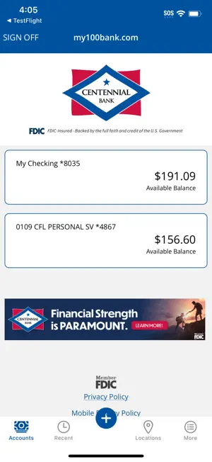 Centennial Bank Mobile Bank screenshot 4