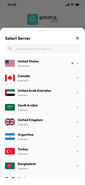 EmmaVPN screenshot 2