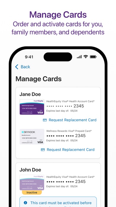 HealthEquity Mobile Screenshot