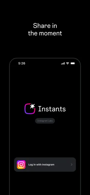Instants, an Instagram app screenshot 1