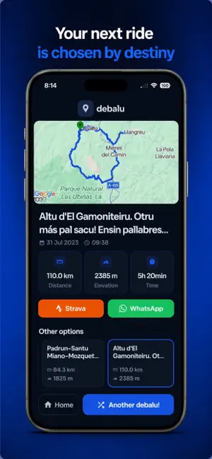 Debalu: Cycling routes screenshot 2