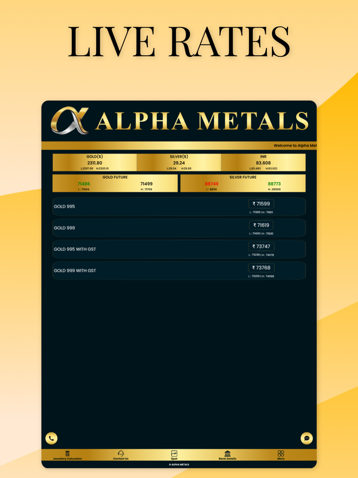 Alpha Metals Live