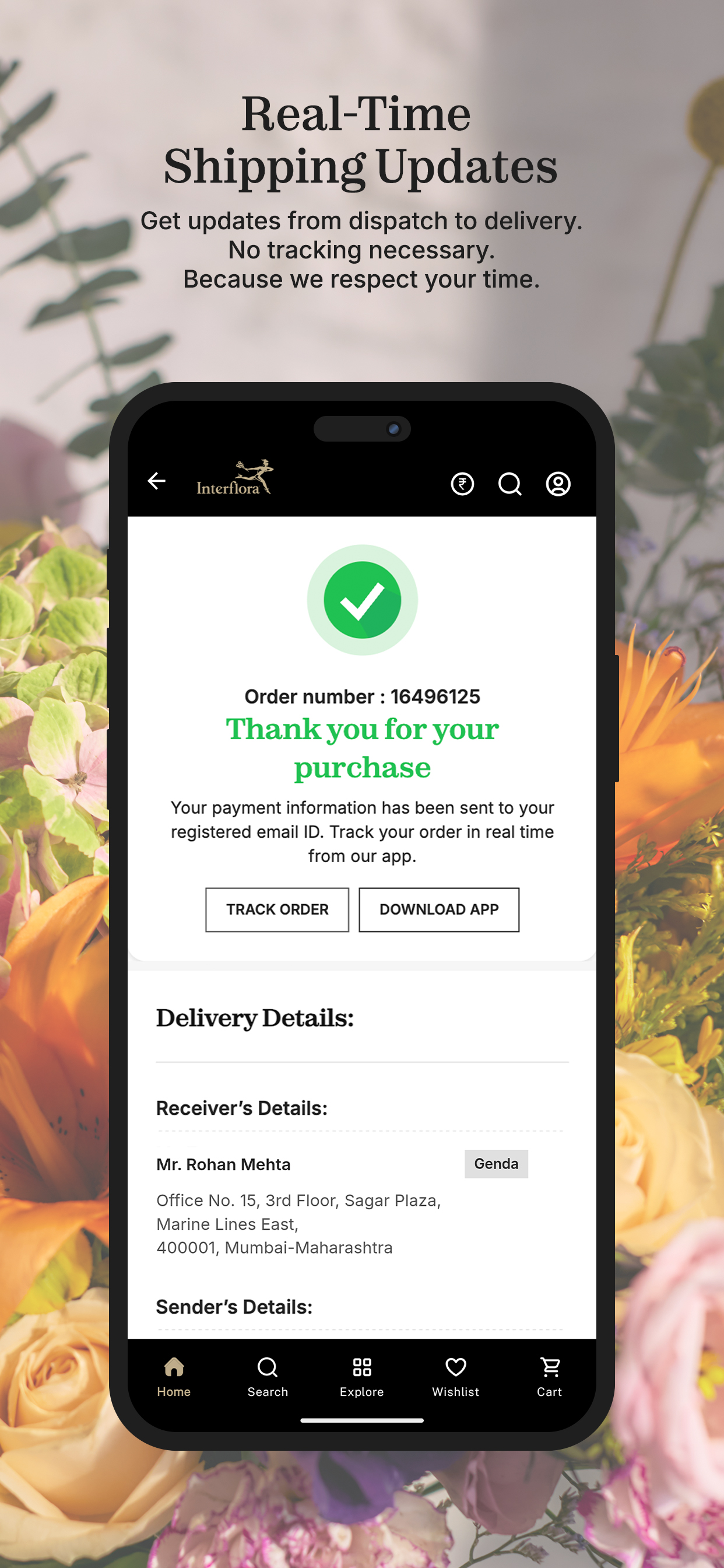Interflora India screenshot 7