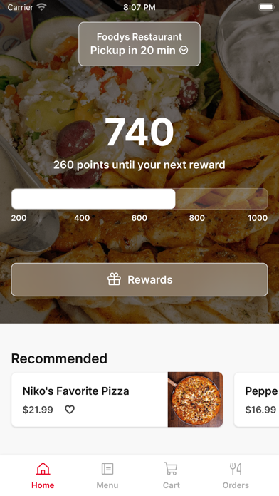 Screenshot #1 pour Foodys Mobile