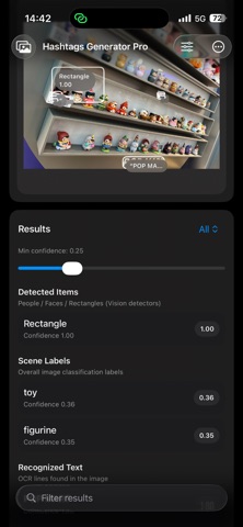 Photos AI Hashtags Generator のスクリーンショット